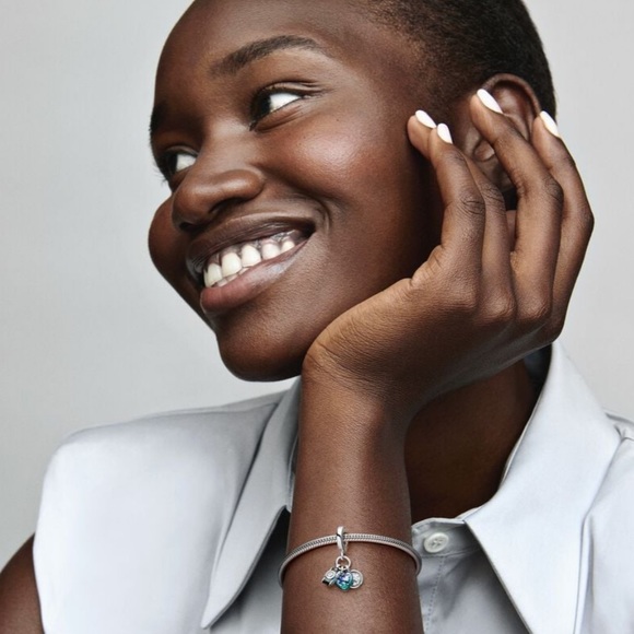 NWOT Camera, Heart & Compass Triple Dangle Charm Sterling Silver 925 - Picture 4 of 12